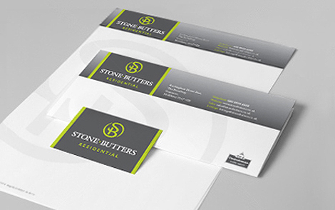 Stone Butters Estate Agent Stationery Design